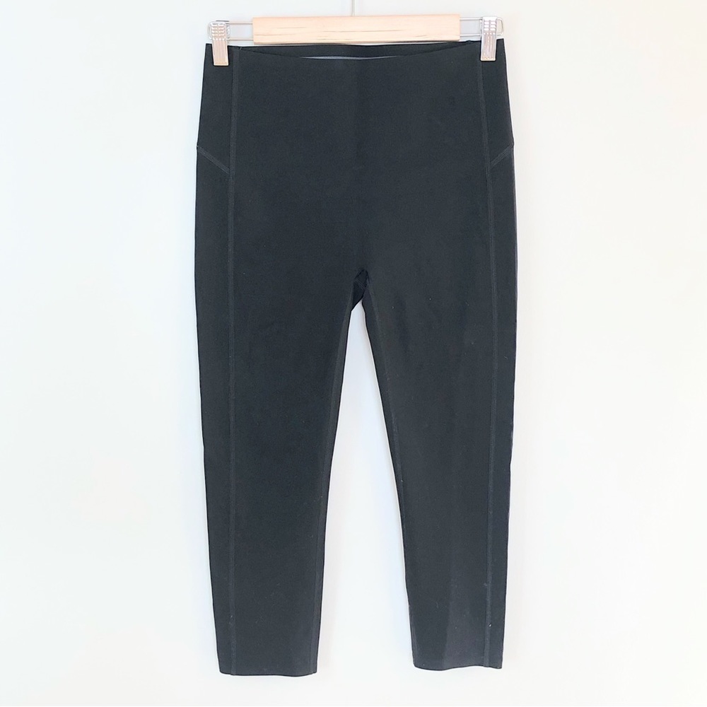 SPANX by Sarah Blakely black cropped support leggings S/P